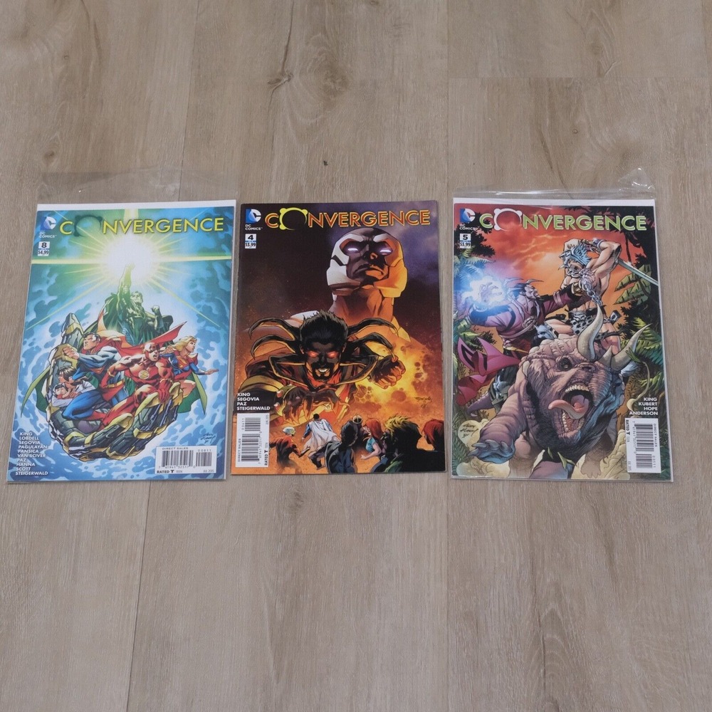 Convergence Comic Lot of 3 Bagged & Boarded Issues 4 5 8